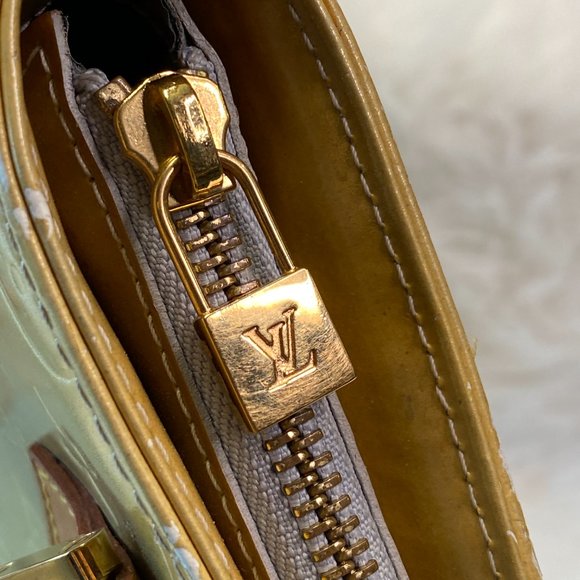 Louis Vuitton Butter Yellow Monogram Houston Vernis Tote - Picture 2 of 13